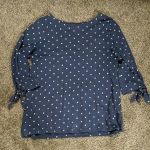 Old Navy 3/4 Tie Sleeve Top